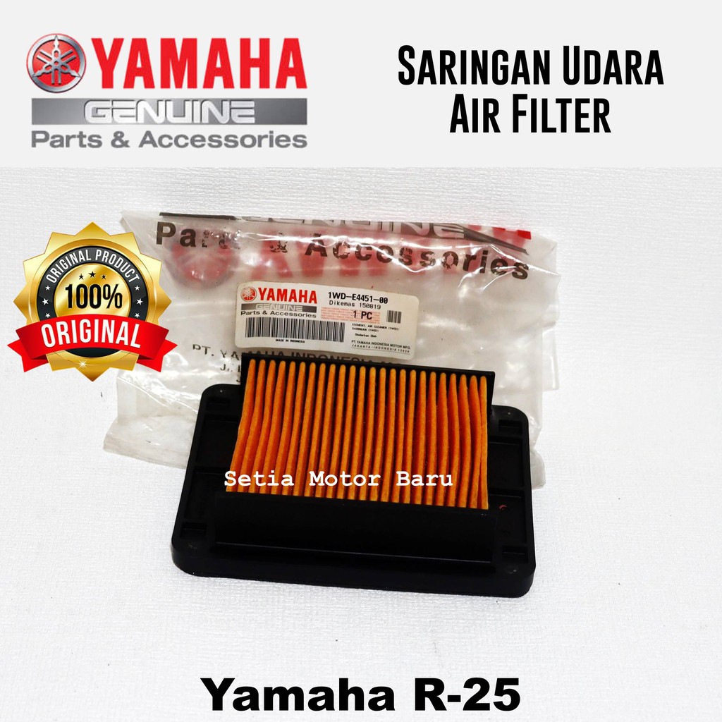 Original Yamaha R25 R 25 MT25 MT 25 Air Filter Element Assy | Shopee ...