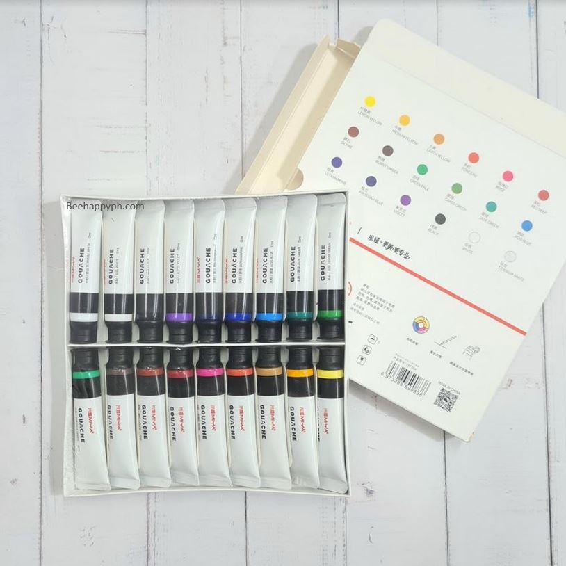 MIYA HIMI Gouache Paint Tube Set 12s, 18s, 24s, 36s | Shopee Philippines