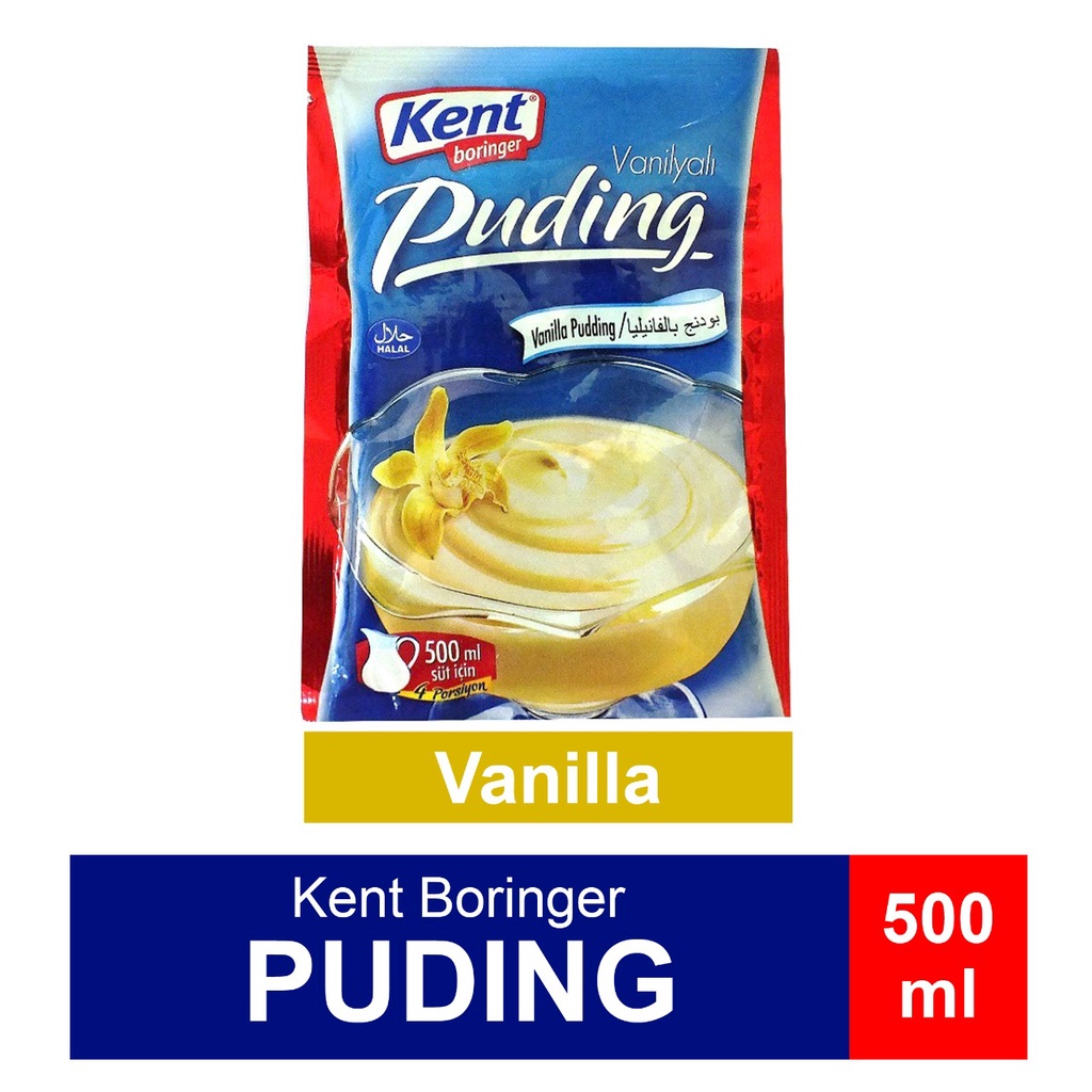 Kent boringer Pudding Vanilla Flavor 83gr imported from Türkiye HALAL ...