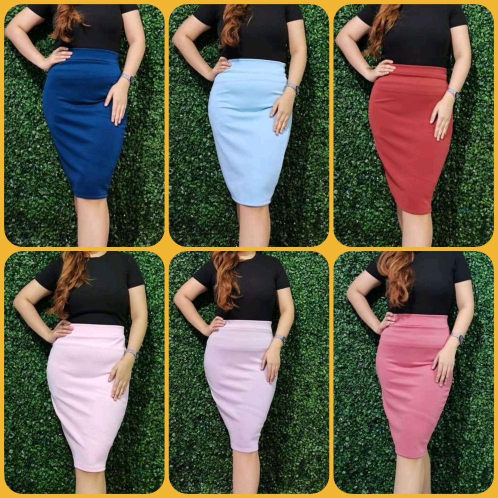 Pencil cut 2025 skirt shopee