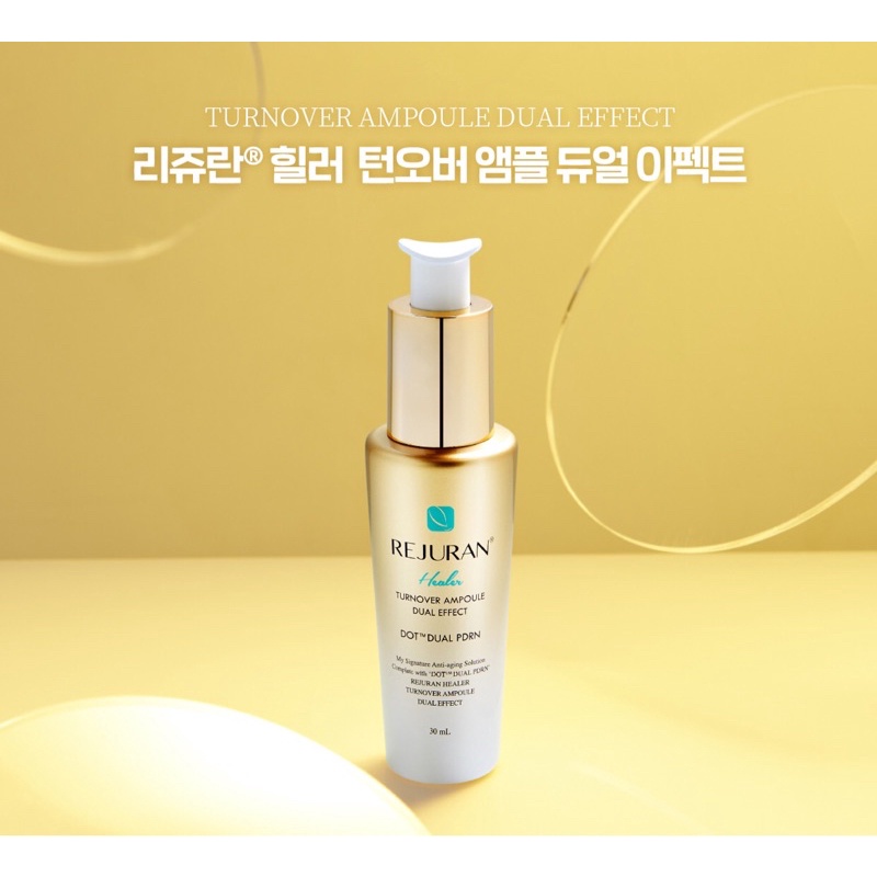 Ampoule REJURAN Dual Effect 30ml - C-PDRN Et N-PDRN, Anti-âge, Hydratation Intense, K-Beauty