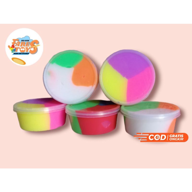 Round Character Rainbow Slime contains 10 pcs | Shopee Philippines