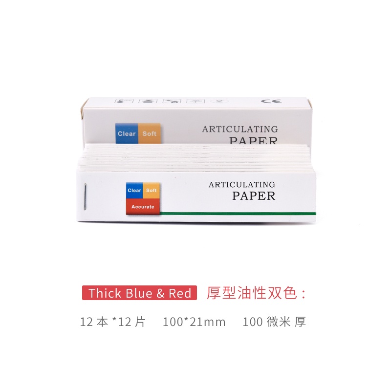 1Pack Dental Articulating Paper RED/BLUE 5 Types Articulator Paper
