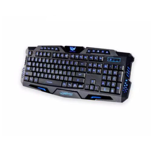 JL Gaming Keyboard M200 3 LED RGB Ergonomic Gaming Keyboard (Black ...