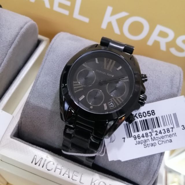 All black hot sale mk watch