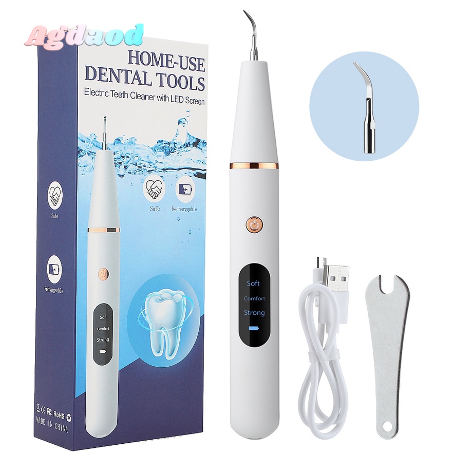 Ultrasonic Scaler Tooth Cleaner Electric Water Flosser Dental Scaler ...