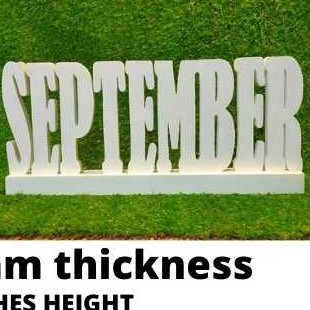 7 INCHES MADE TO ORDER WOODEN LETTERS ALPHABET AND NUMBERS | Shopee ...