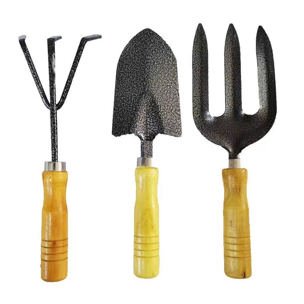 3 in1 gardening hand tools trowel rake cultivator transplant fork ...