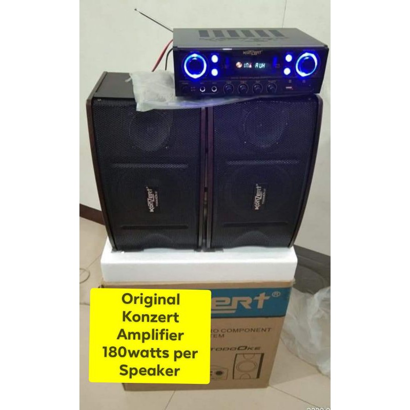 Konzert speaker and sales amplifier