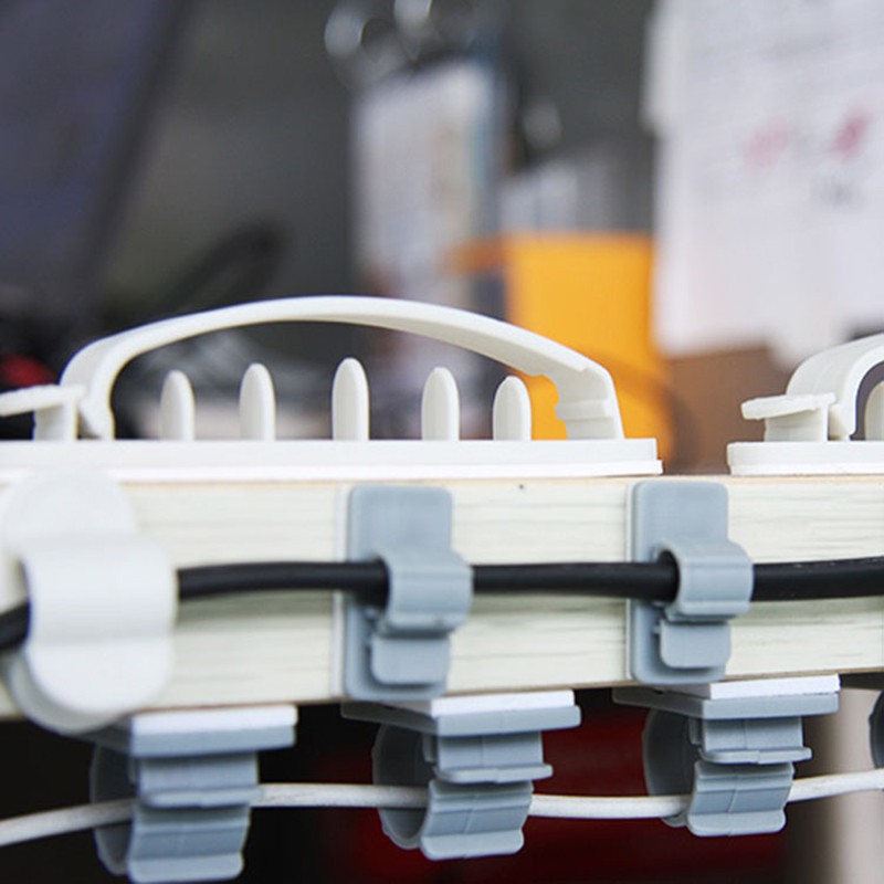 Cable Cord Wire Line Organizer Plastic Clips Ties Shopee Philippines