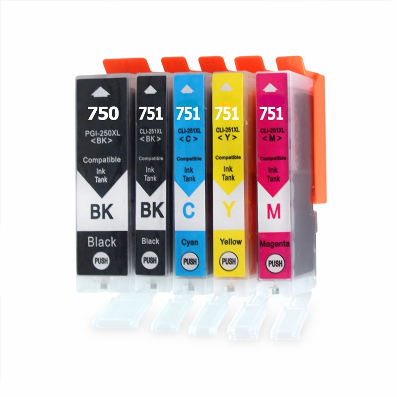 PGI 750 CLI 751 ink PGI750XL CLI751XL Ink Cartridge Compatible for ...