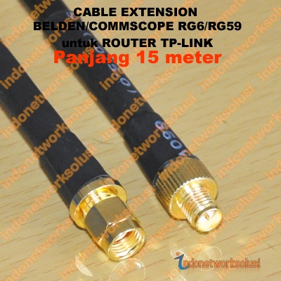 Tp-link ROUTER CABLE EXTENSION BELDEN/COMMSCOPE CABLE (15M) | Shopee ...