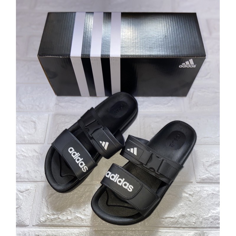 Adidas double strap slides new arrivals