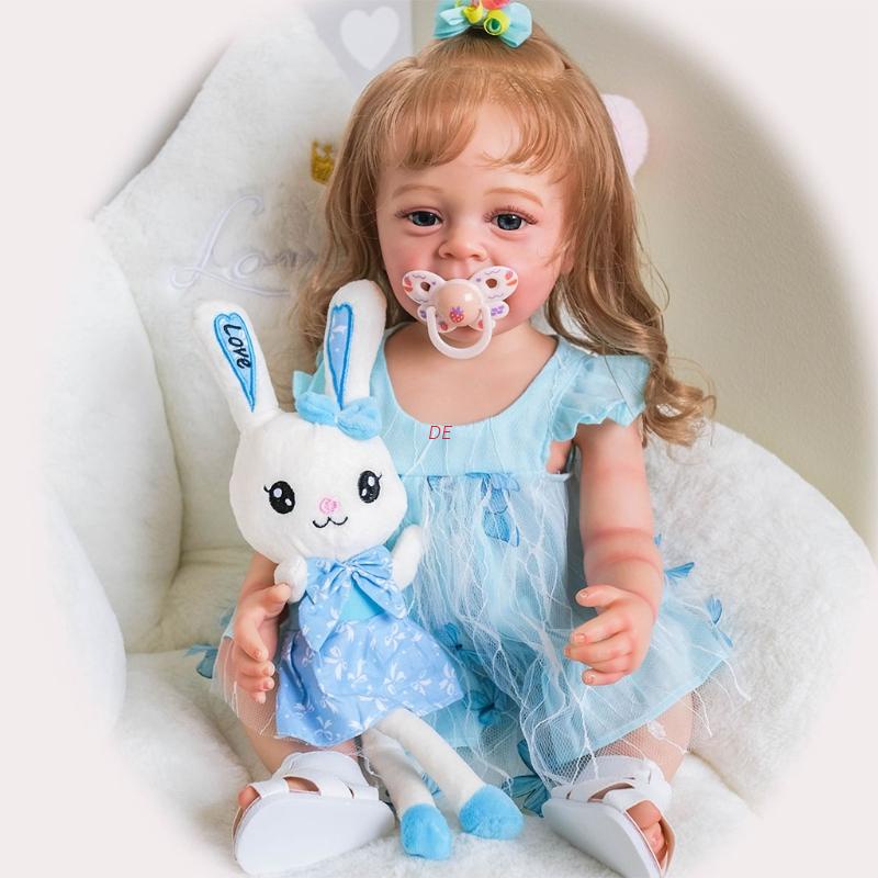DE 55cm/22in Lovely Girls Cuddle Doll with Washable Hair Full Body
