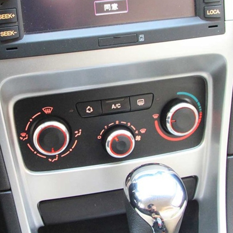 QUU 3pcs AC Heater Blower Fan Control Knob for Peugeot 206 207 307 Air