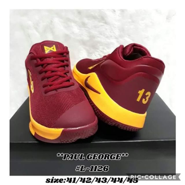 Paul george shoes clearance maroon