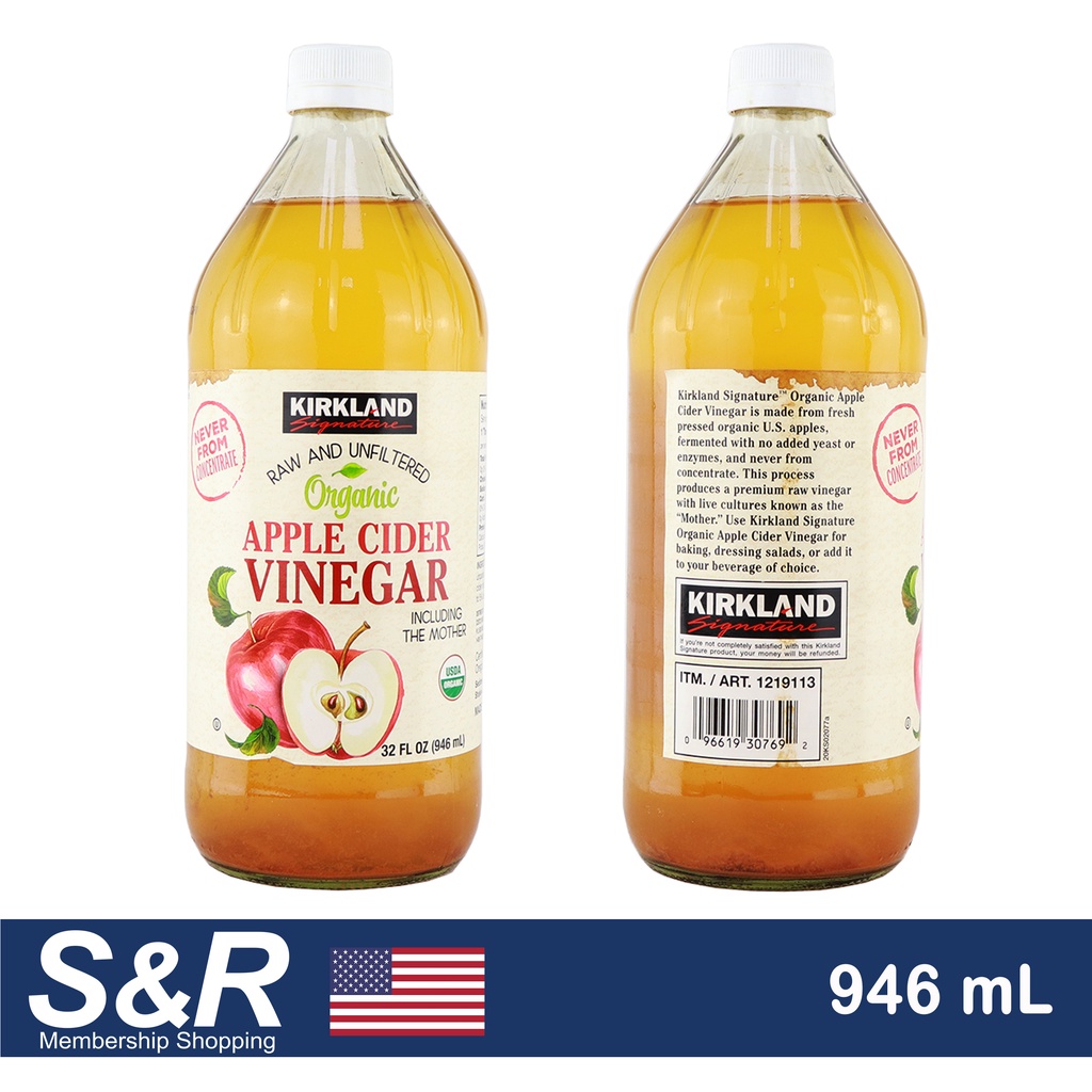 Kirkland Signature Organic Apple Cider Vinegar 946mL Shopee Philippines