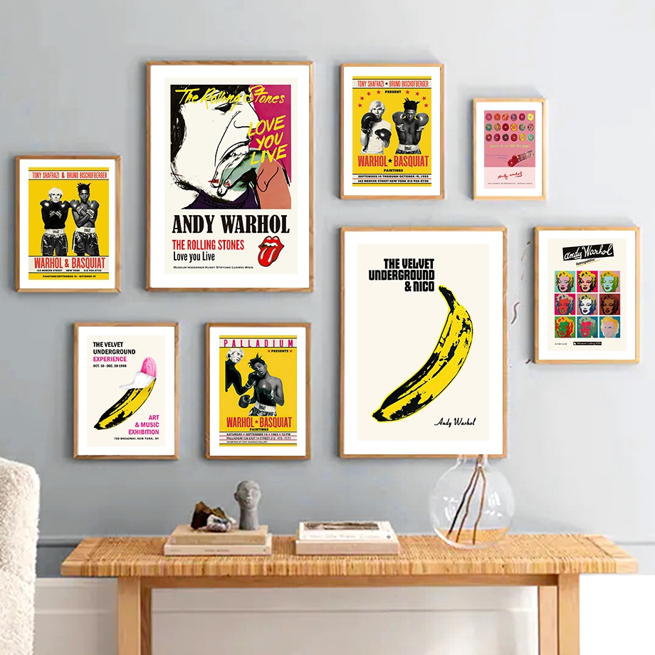 Andy Warhol Space Moonwalk Banana Candy Wall Pop Art Canvas Painting ...
