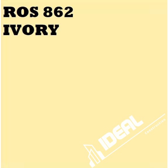 RAIN OR SHINE ROS 862 IVORY ELASTOMERIC PAINT 4 LITERS 1 GALLON
