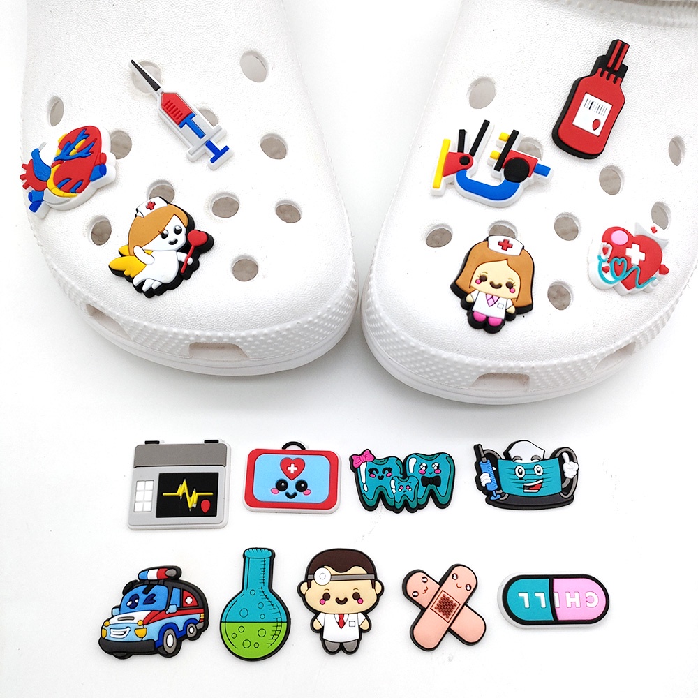 NEW medical design Croc Shoe Charms Pins Jibbitz for Crocs Accessrioes