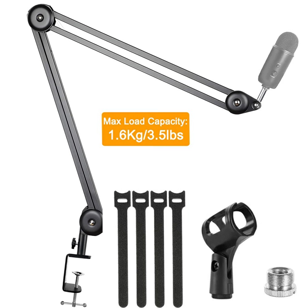 Microphone Stand Heavy Duty Adjustable Suspension Boom Arm Scissor ...