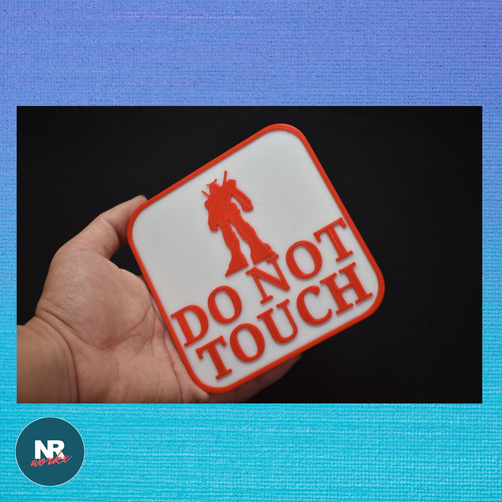 Do Not Touch my Gunpla Sign | Shopee Philippines
