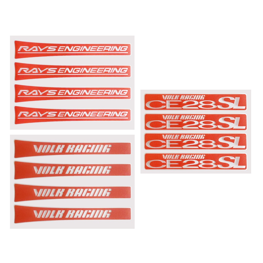 RAYS VOLK RACING CE28 SL RIM STICKER 100mm*15mm PVC High Quality ...