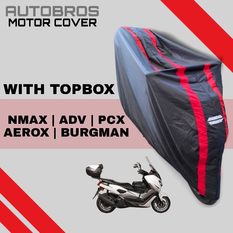 Motor cover with topbox (Nmax, Aerox, Adv, Pcx, Burgman) | Shopee ...