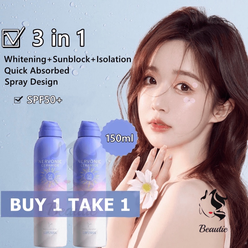 Tik Tok SFP50+ Sunscreen Spray UV Protection Whitening Isolation