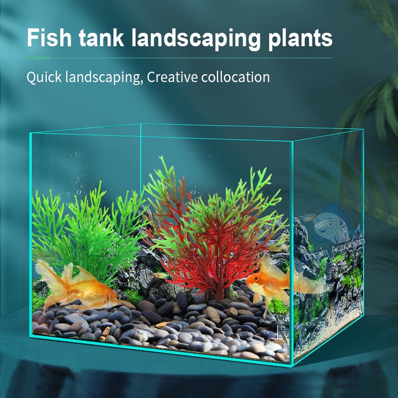 Artificial Aquatic Plants Aquarium Decor Plant Fish Tank Landscape ...