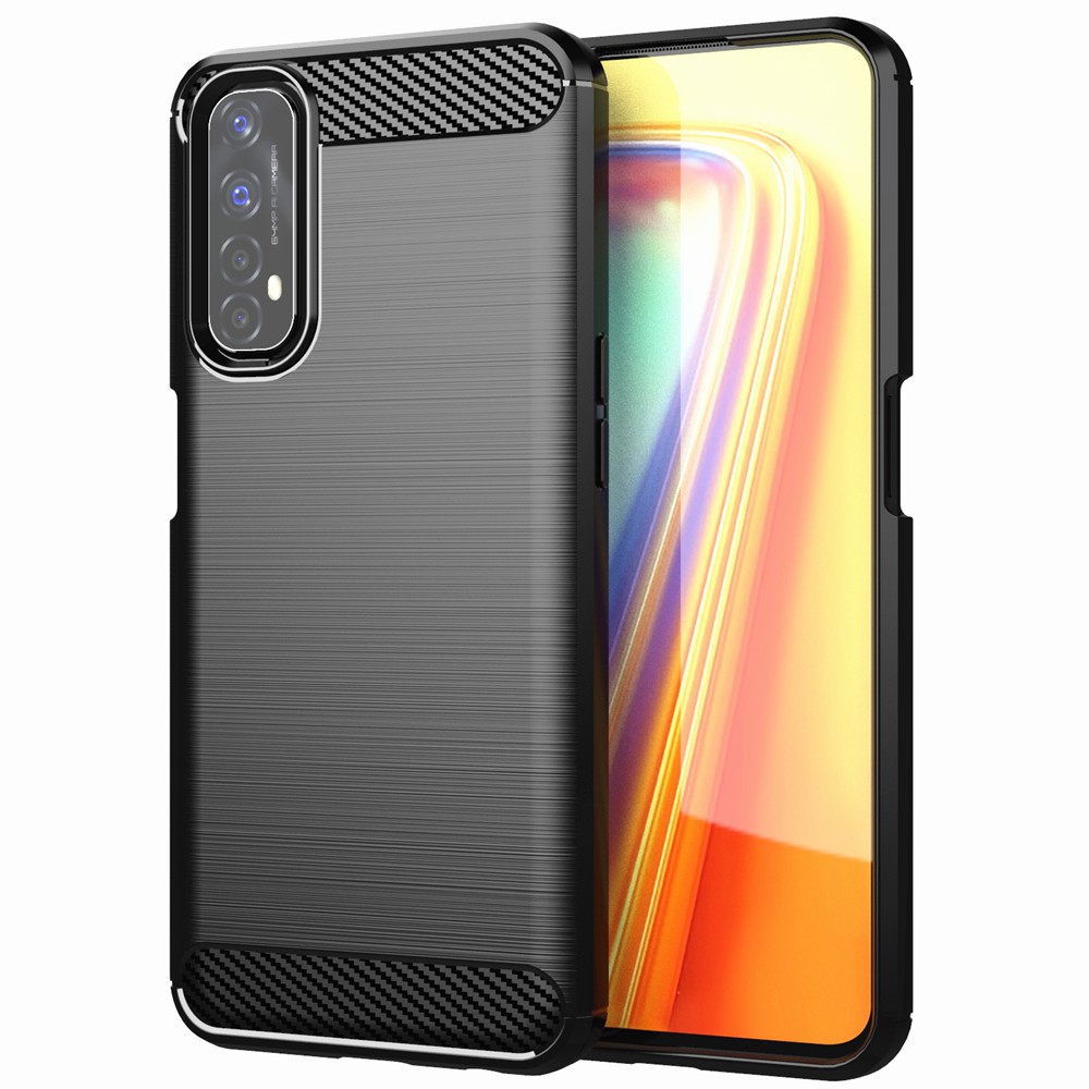 Realme Pro Case Soft TPU Silicone Cover Shockproof Armor Carbon Fiber  Realme Pro Realme7 Case