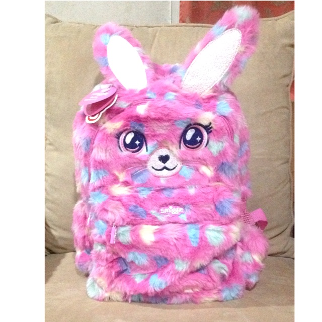 Fluffy smiggle clearance backpack