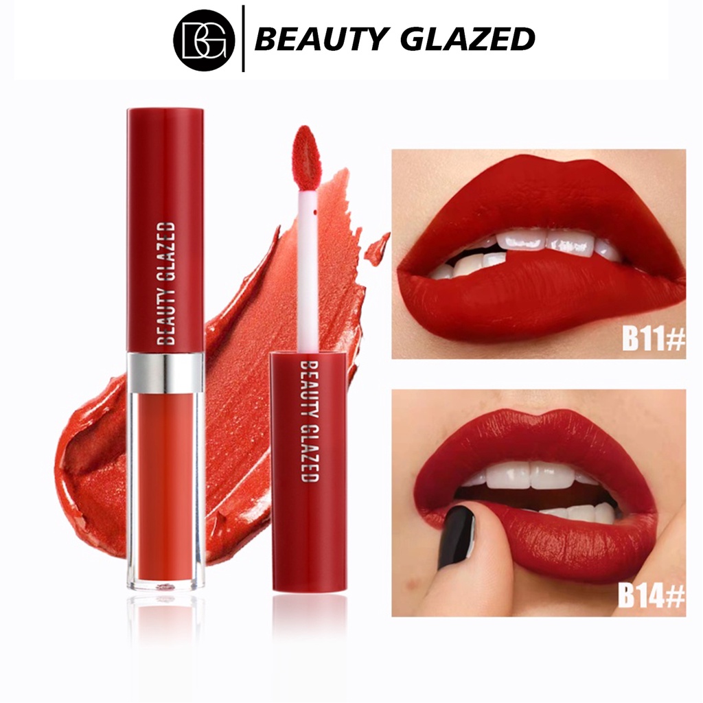 Beauty Glazed 20 Color Velvet Matte Liquid Lipstick Waterproof Lip Gloss Long Lasting Nude