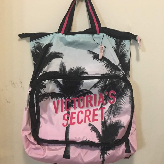 Original Victoria's Secret Foldable Backpack 15" x 12" Shopee Philippines