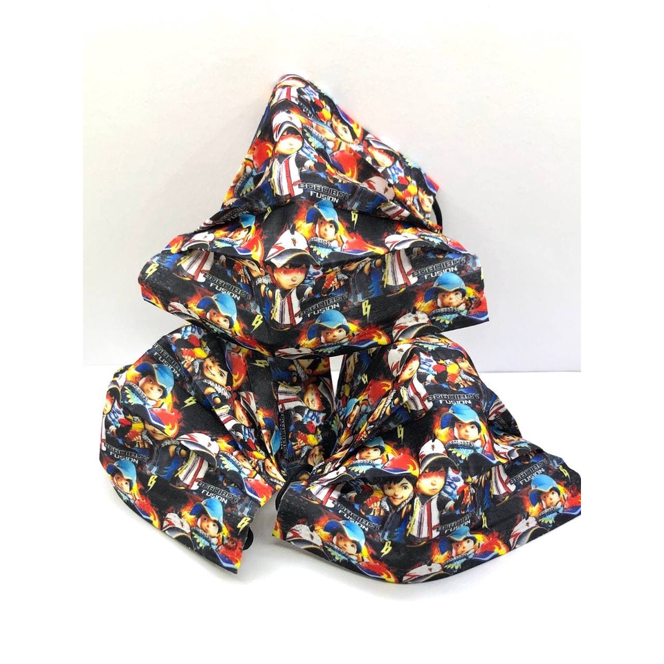 Boboiboy Facemask Pattern 10pcs/3-layer Earloop Pattern Disposable ...