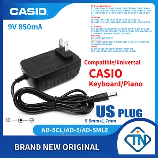 9V 850mA AD-5 AD-5CL AC Adapter for Casio Casiotone CT-470 CT-606 CT-607  CT-625 CT-648 CT-655 Keyboard Electronic Piano Power Supply