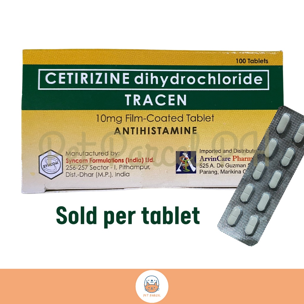 Tracen / Ceticit tablet for Dogs & Cats itching Shopee Philippines