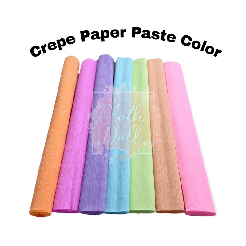 Crepe Paper Roll Pastel Color Shopee Philippines