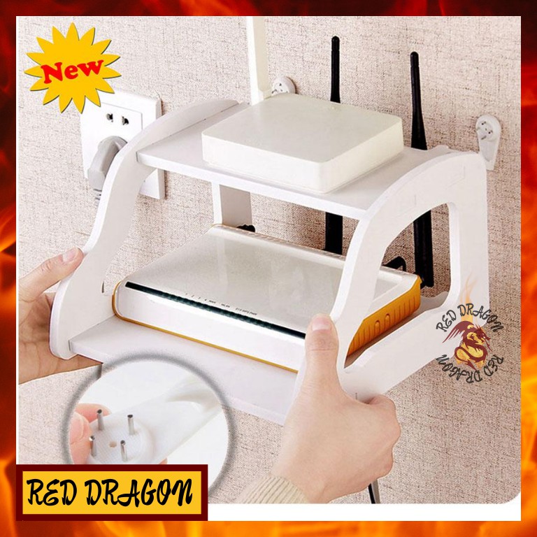 Wifi Modem Holder 2 Layer Organizer Wifi Router Wifi Holder Shelf Wood Storage Shopee Philippines