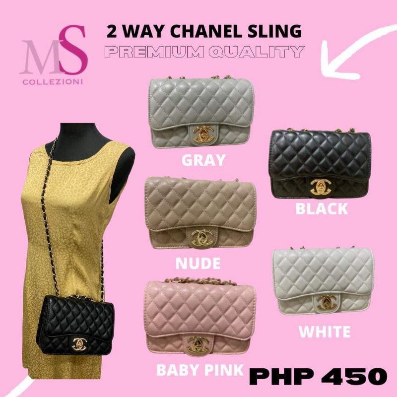 Chanel 2 Way Sling Premium Quality Shopee Philippines