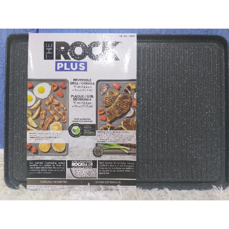 The Rock Plus Reversible Grill/Griddle Shopee Philippines