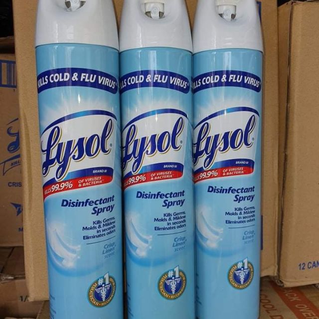 Lysol Disinfectant Spray Big 510g In Crisp Linen Shopee Philippines