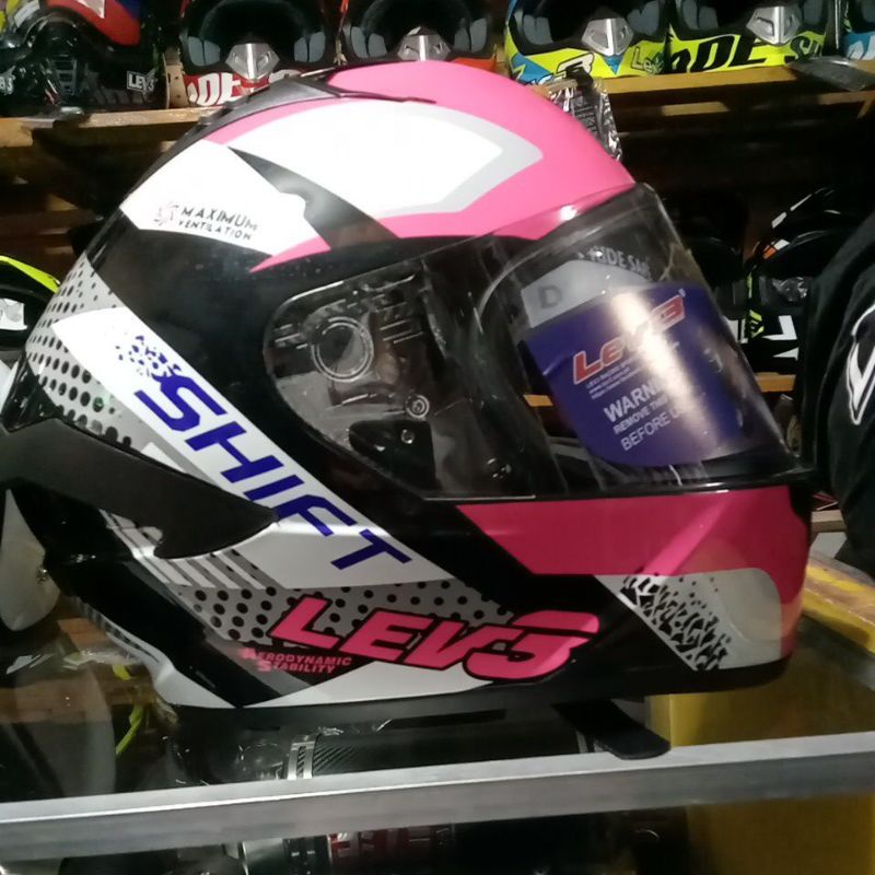 FULL FACE HELMET (Dual visor) LEV3 | Shopee Philippines