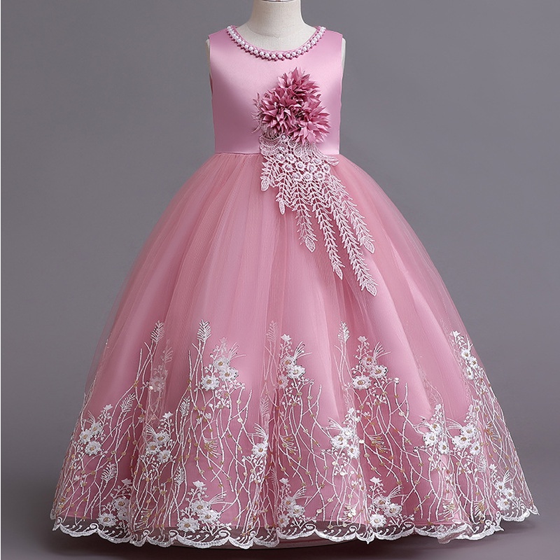 New Fashion Kids Party Dress For Girls Wedding Bridesmaid Dresses