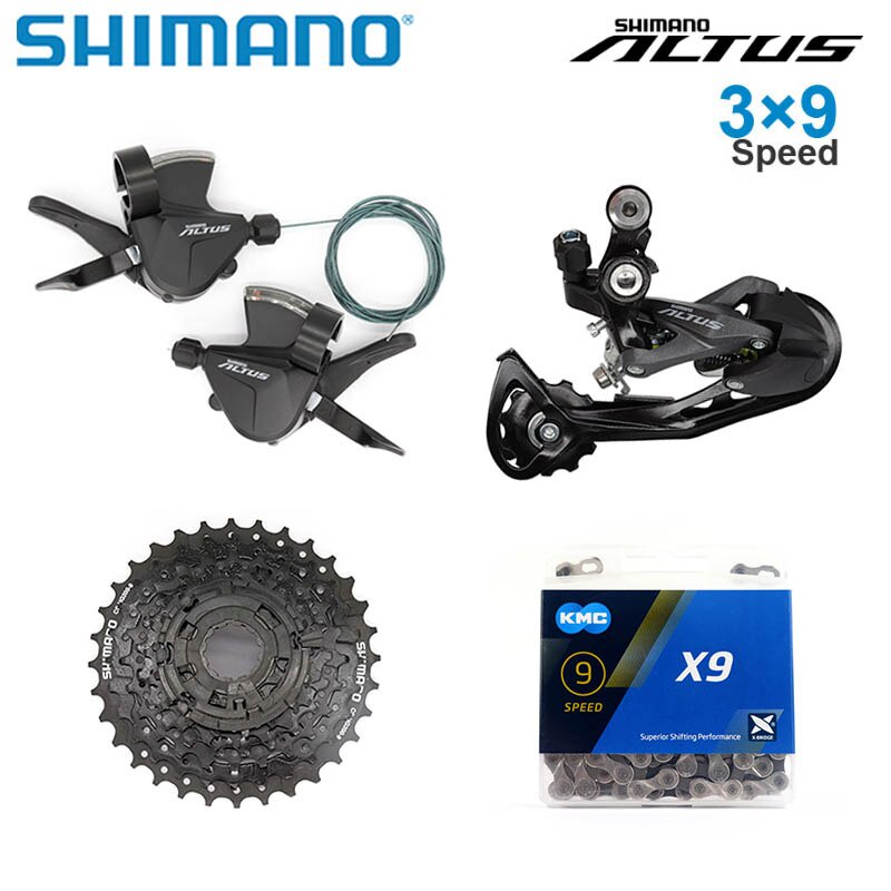 SHIMANO Altus 3x9 Speed Groupset with M2010 Shifter M2000 Rear