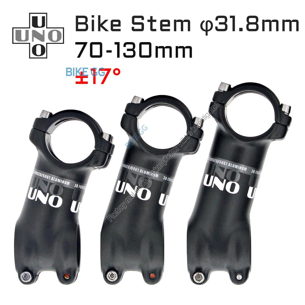 UNO 17° Bicycle Stem Riser 31.8mm Bike Handlebar Stem 70 130mm ...