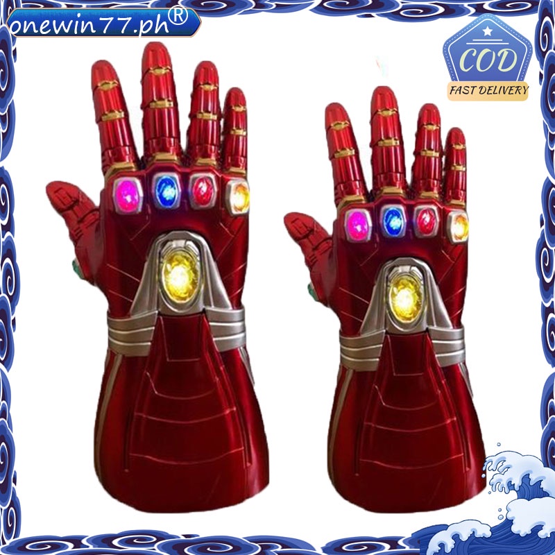 Kids Red Glove Iron Man Marvel Avengers Infinity War Gauntlet Glove LED ...