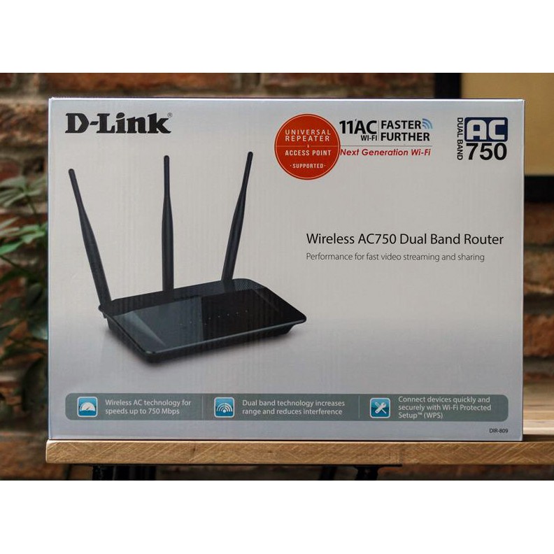 Router D-link Dir-809 AC750D Dual Band (3 antennas) | Shopee Philippines