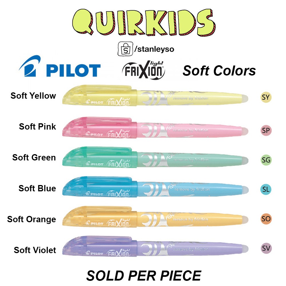 Pilot Frixion Soft Color Highlighter Pastel - Pen PC | Shopee Philippines