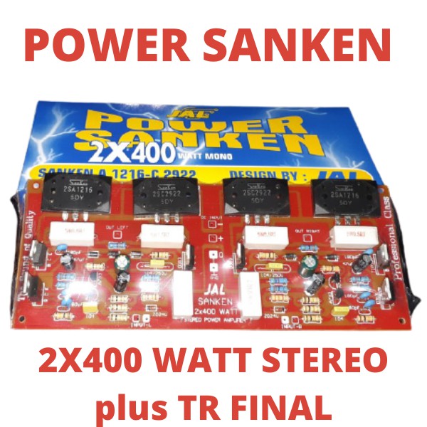 Sanken POWER Amp DRIVER KIT 2x400WATT STEREO plus TR AMPLIFIER EMPLI